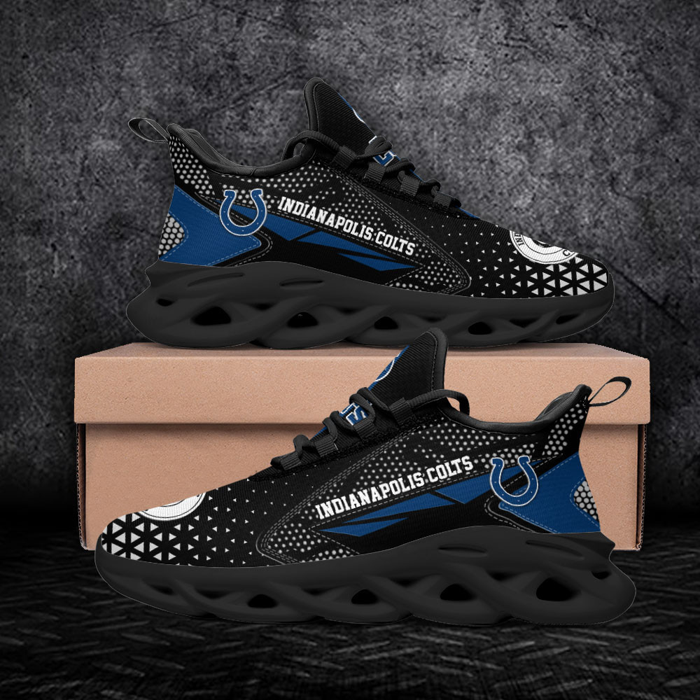 Indianapolis Colts Max Soul Shoes Sneakers for Men And Women – NFL Football Fan Shoes, Team Sneakers