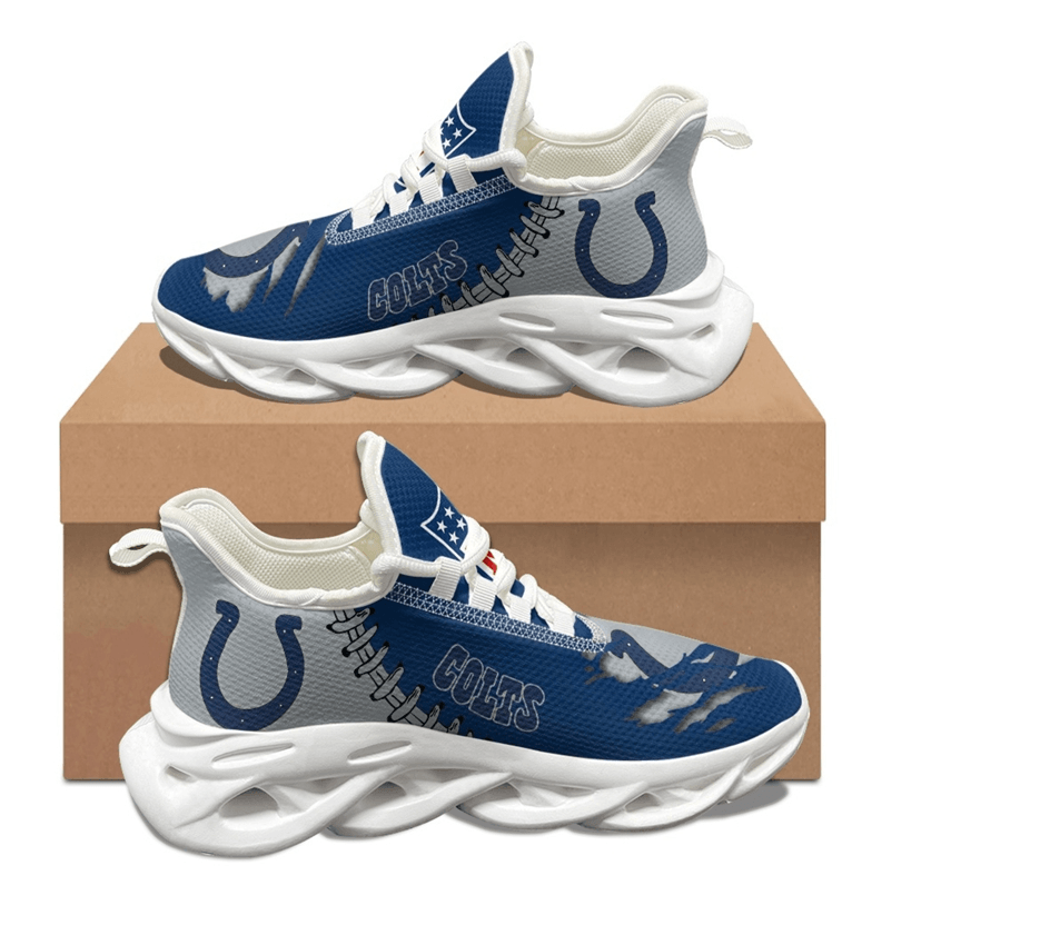 Indianapolis Colts Max Soul Shoes Sneakers for Men And Women – NFL Football Fan Shoes, Team Sneakers