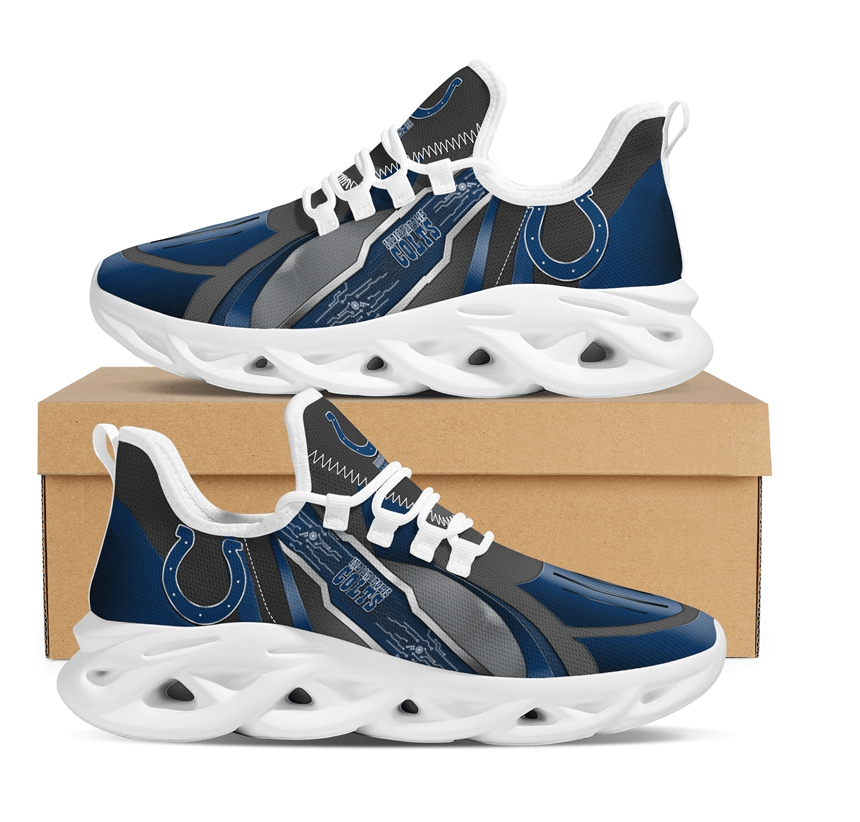 Indianapolis Colts Max Soul Shoes Sneakers for Men And Women – NFL Football Fan Shoes, Team Sneakers