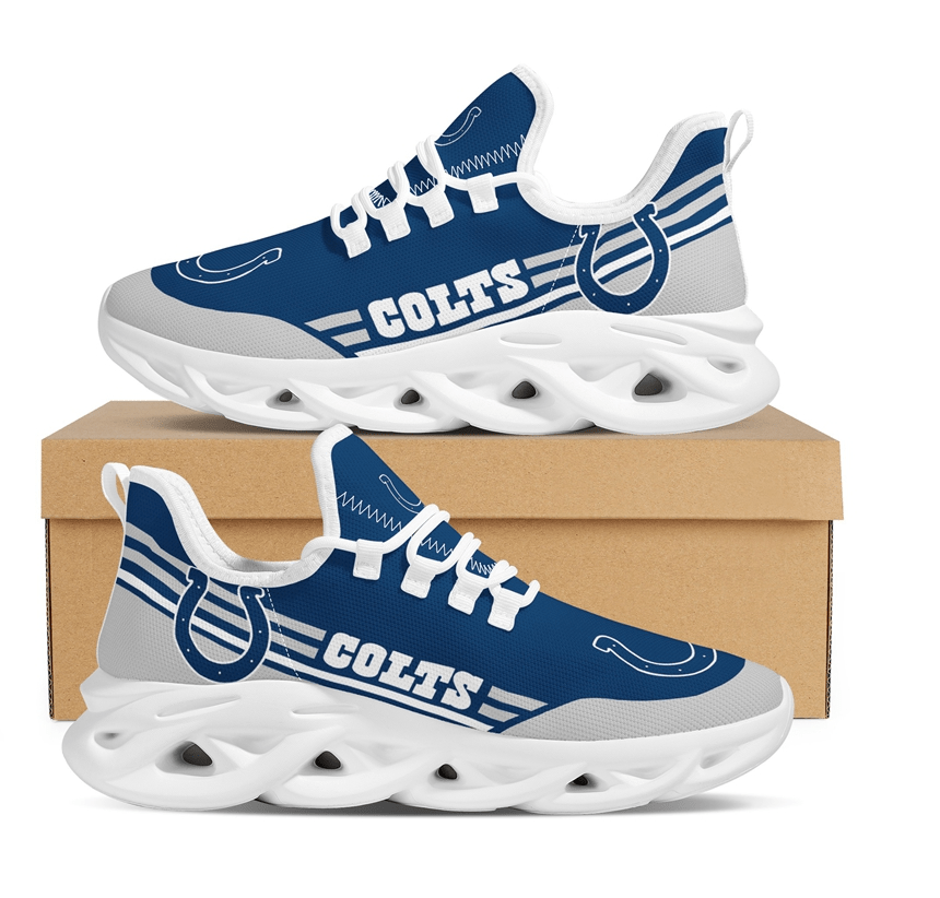 Indianapolis Colts Max Soul Shoes Sneakers for Men And Women – NFL Football Fan Shoes, Team Sneakers