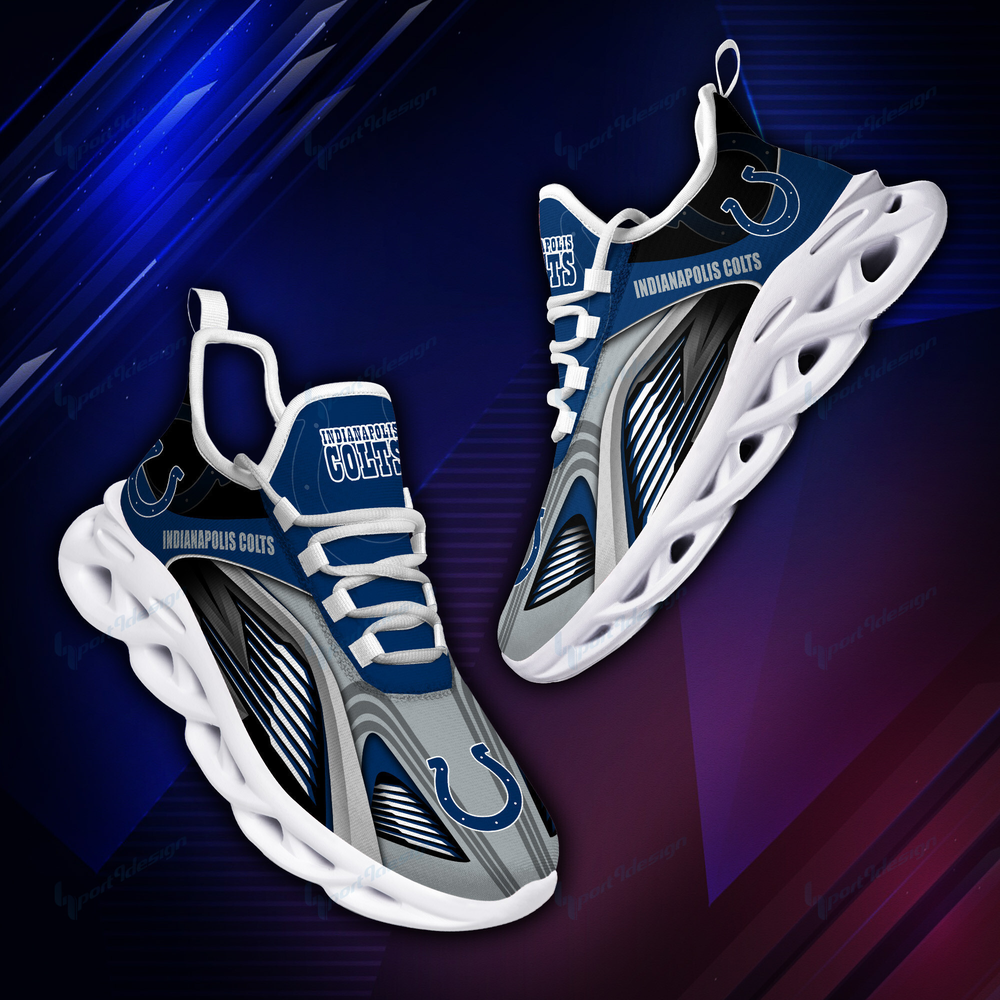 Indianapolis Colts Max Soul Shoes Sneakers for Men And Women – NFL Football Fan Shoes, Team Sneakers
