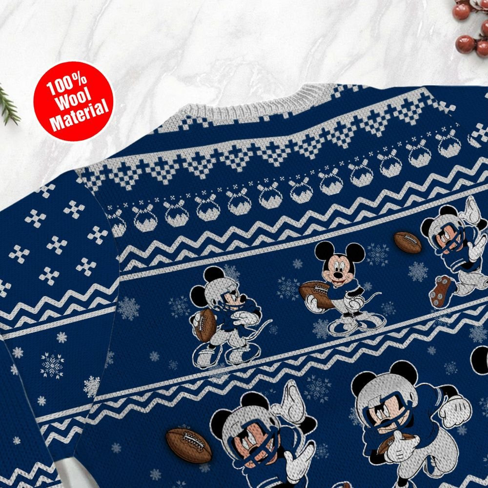 Indianapolis Colts Mickey Mouse Holiday Party Ugly Christmas Sweater, Perfect Holiday Gift - Image 5