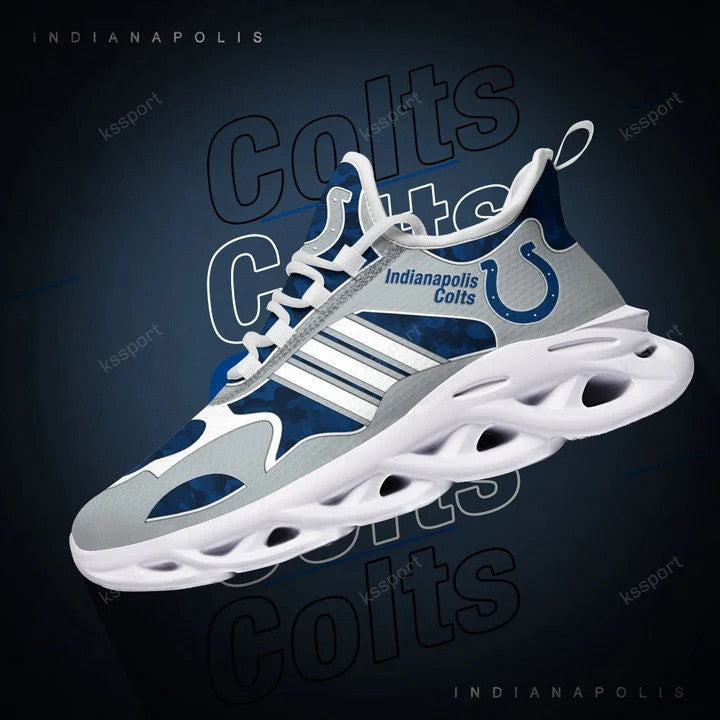 Indianapolis Colts NFL Max Soul Shoes Sneakers for Men And Women – NFL Football Fan Shoes, Team Sneakers