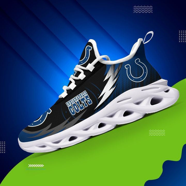 Indianapolis Colts NFL Max Soul Shoes Sneakers for Men And Women – NFL Football Fan Shoes, Team Sneakers