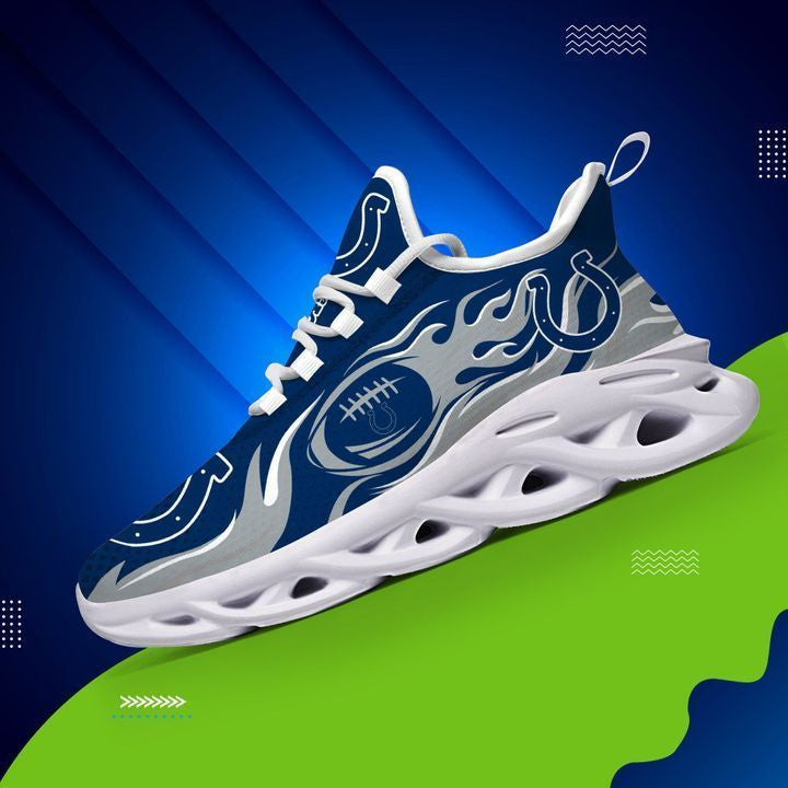 Indianapolis Colts NFL Max Soul Shoes Sneakers for Men And Women – NFL Football Fan Shoes, Team Sneakers