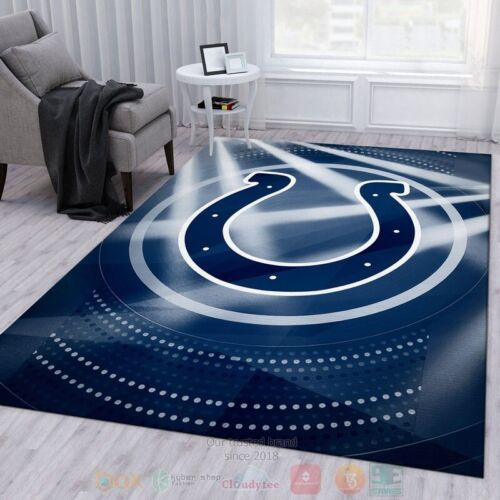 Indianapolis Colts Rectangle Area Rug – Full Print Carpet For Living Room & Bedroom Home Decor