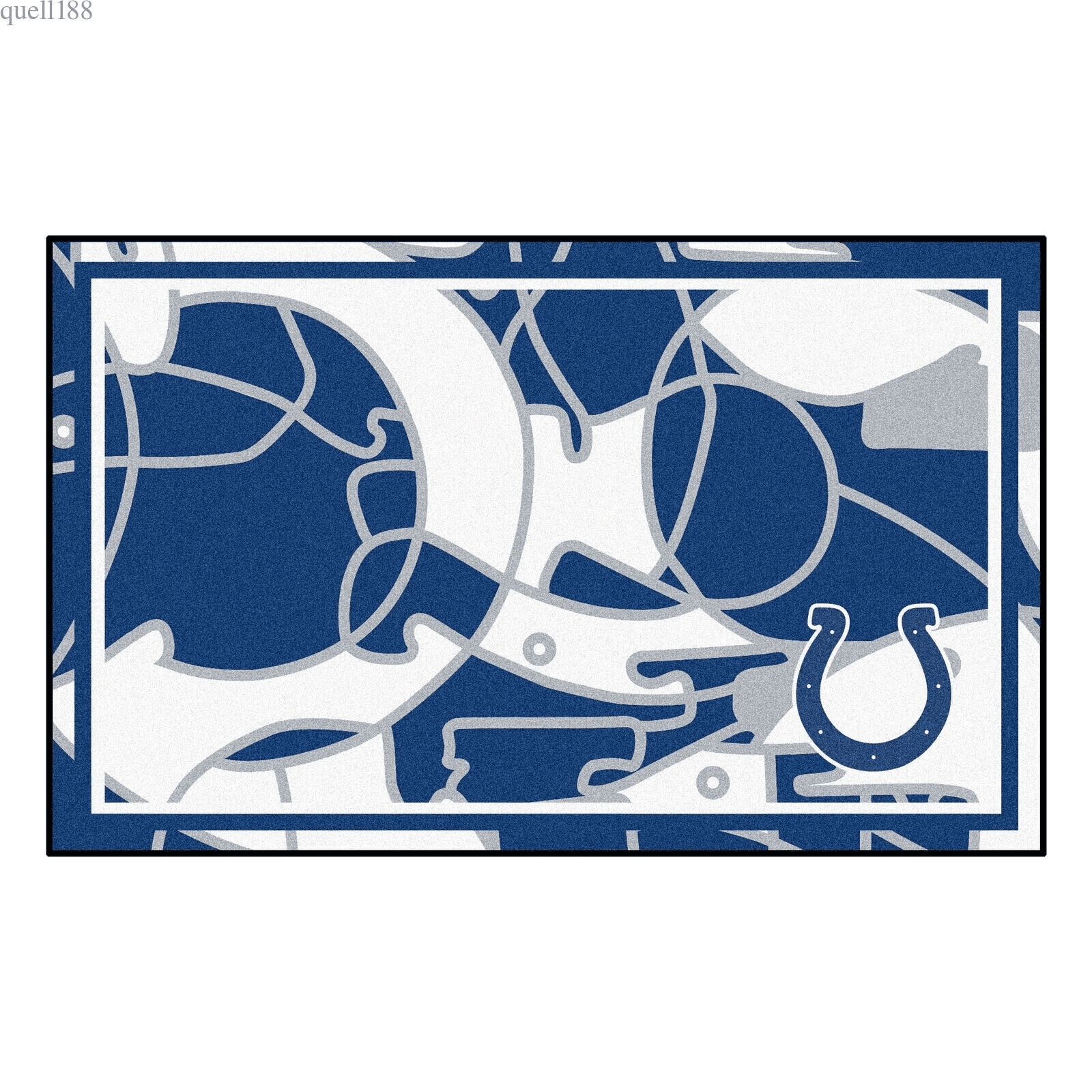 Indianapolis Colts Rectangle Area Rug – Full Print Carpet For Living Room & Bedroom Home Decor