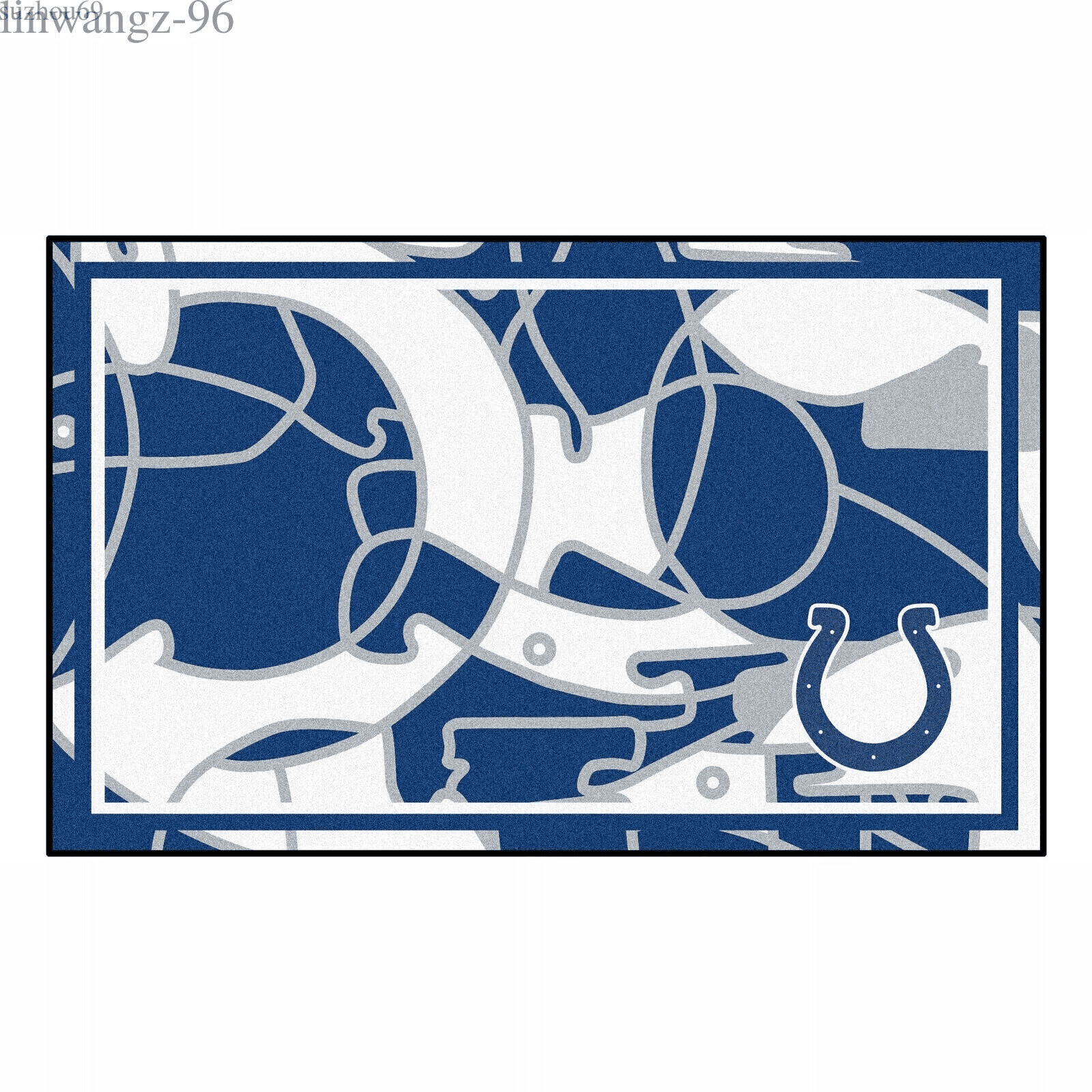 Indianapolis Colts Rectangle Area Rug – Full Print Carpet For Living Room & Bedroom Home Decor