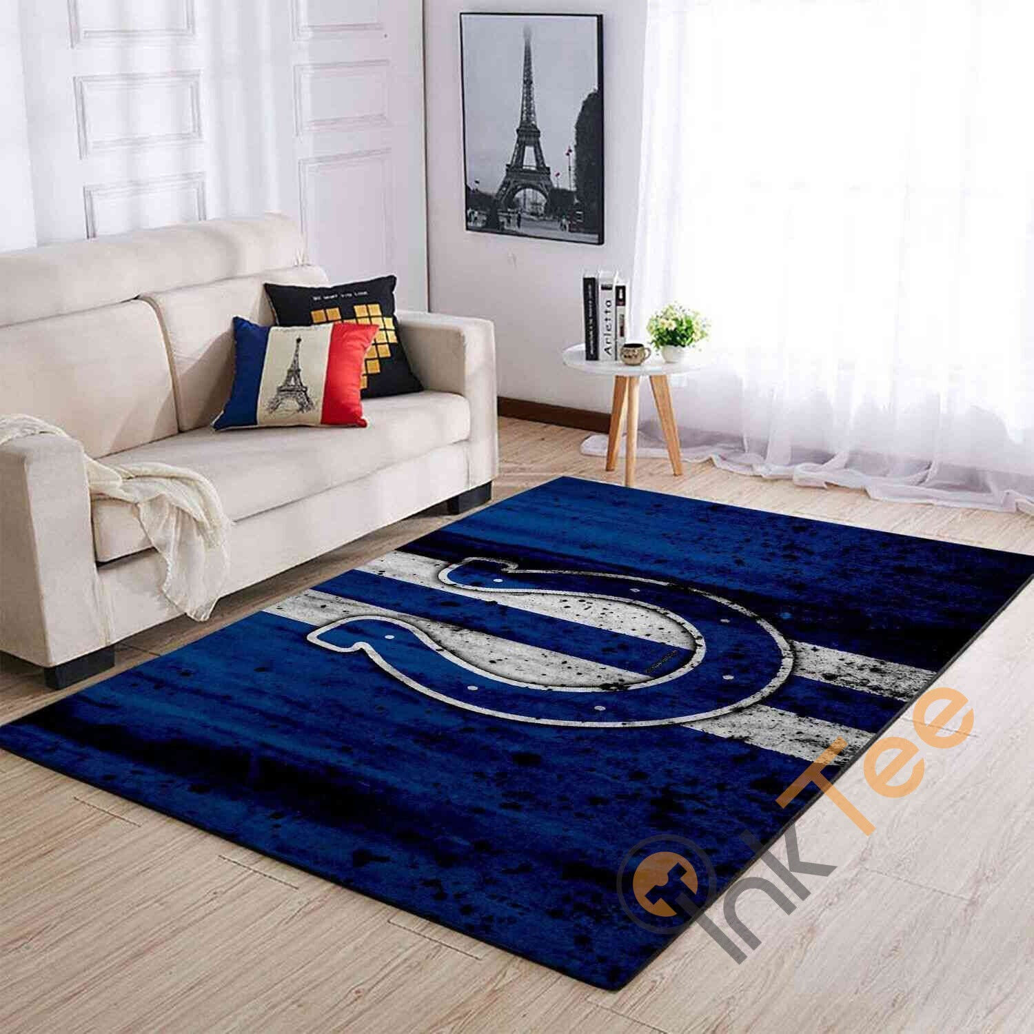 Indianapolis Colts Rectangle Area Rug – Full Print Carpet For Living Room & Bedroom Home Decor