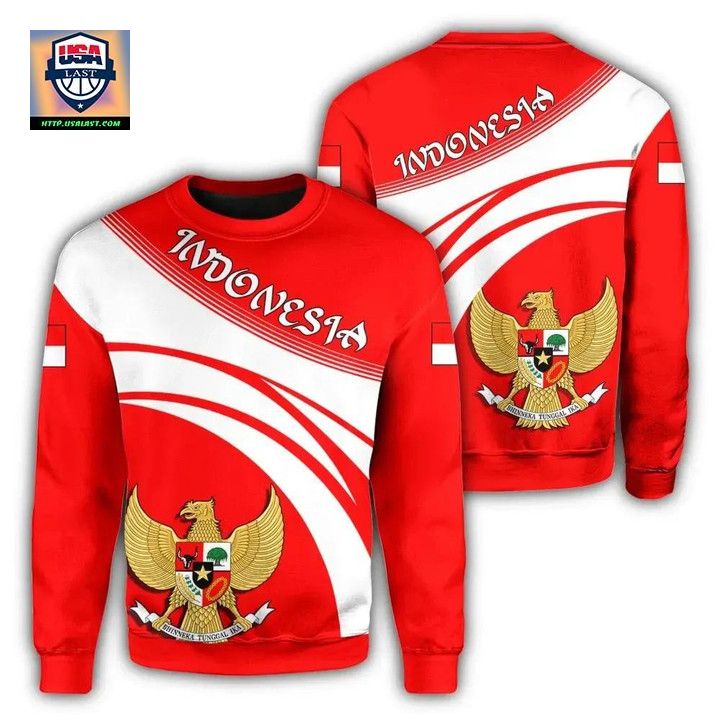 Indonesia Coat Of Arms Sweater Cricket Style J5W