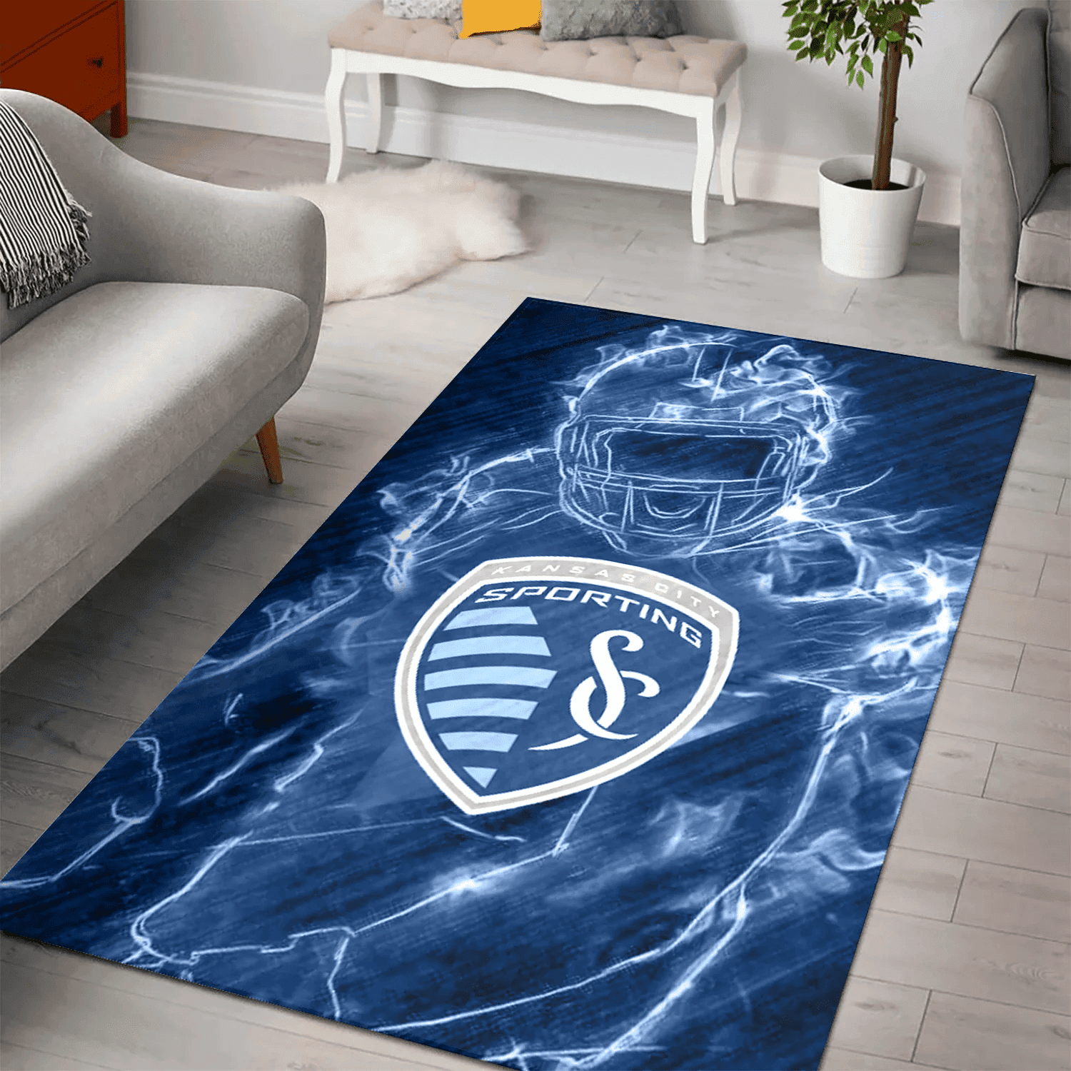 Ing Kansas City Legend 3D Full Print Rectangle Area Rug – Full Print Carpet For Living Room & Bedroom Home Decor