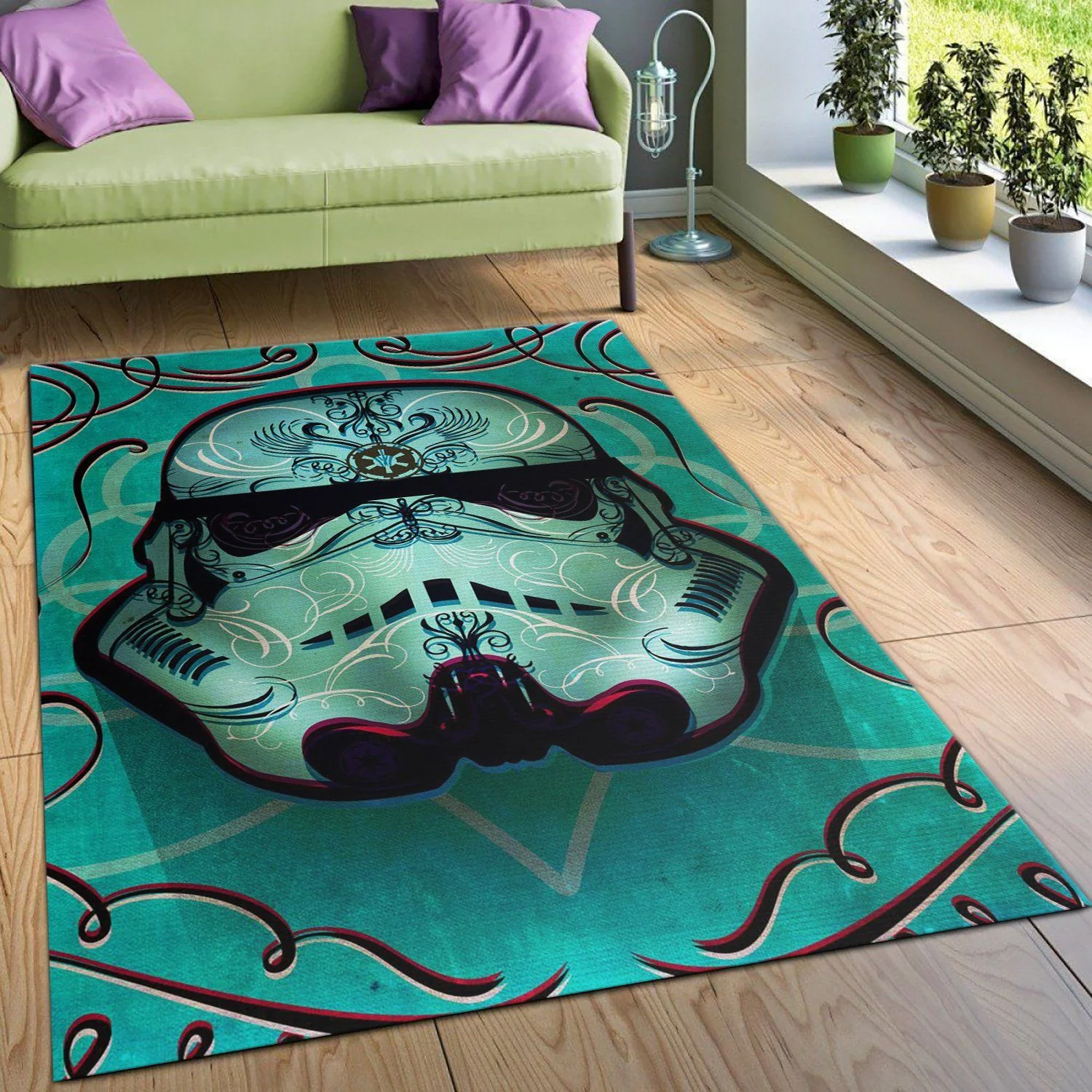 Inked Star War 3D Rectangle Area Rug – Full Print Carpet For Living Room & Bedroom Home Decor