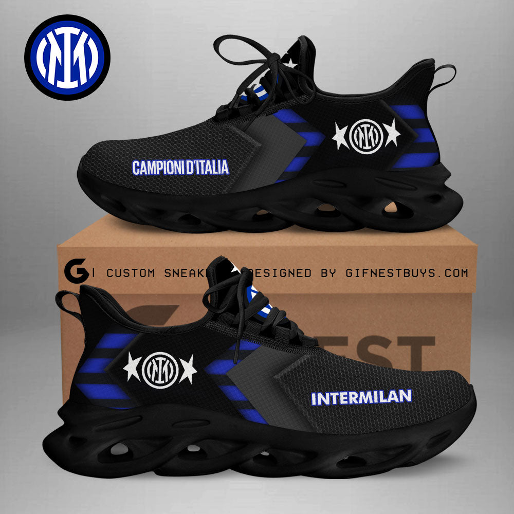 Inter Milan Max Soul Shoes Sneakers for Men And Women – Soccer Fan Shoes, Team Sneakers