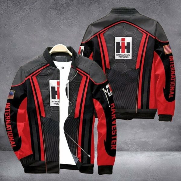 International Harvester 3D Bomber Jacket | Workwear Jacket for Men & Women | Worker Gift