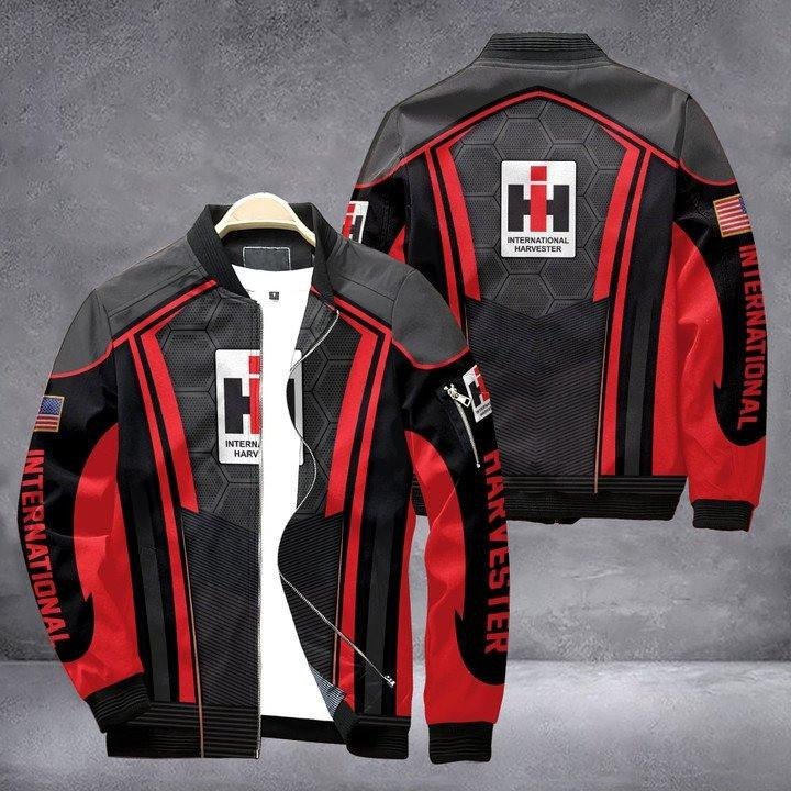 International Harvester 3D Bomber Jacket | Workwear Jacket for Men & Women | Worker Gift