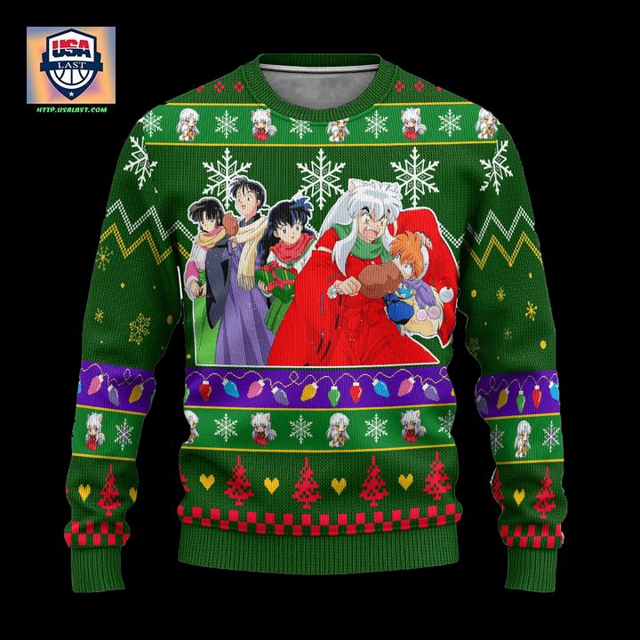 Inuyasha Anime Ugly Christmas Sweater InuYasha Xmas Gift