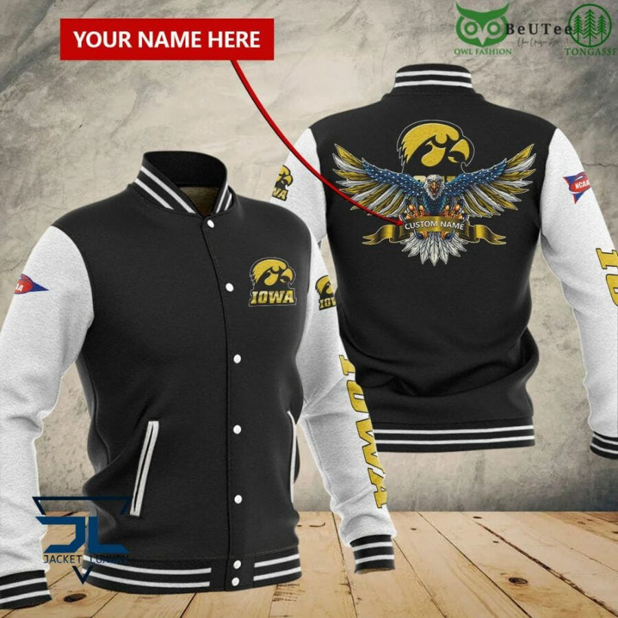 Iowa Hawkeyes Varsity Baseball Jacket for Men & Women | NCAA Team Fan Gift