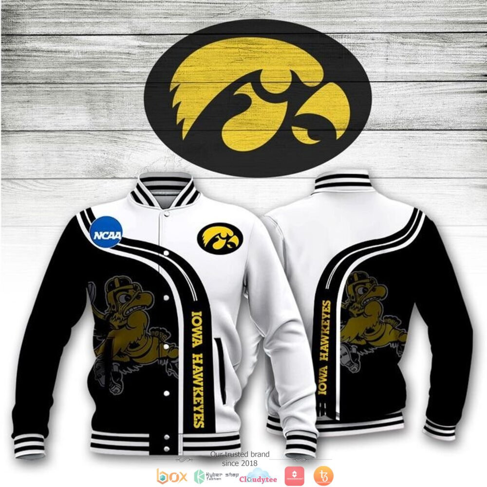 Iowa Hawkeyes Varsity Baseball Jacket for Men & Women | NCAA Team Fan Gift