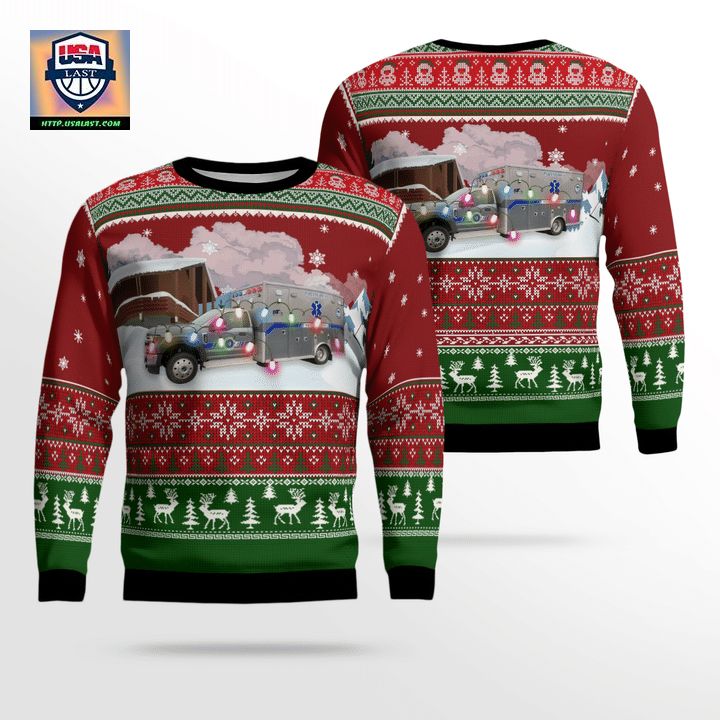 Iowa West Des Moines Emergency Medical Services AOP Sweater