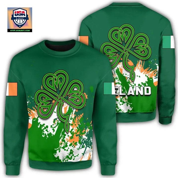 Ireland Coat Of Arms Sweater Spaint Style J8W