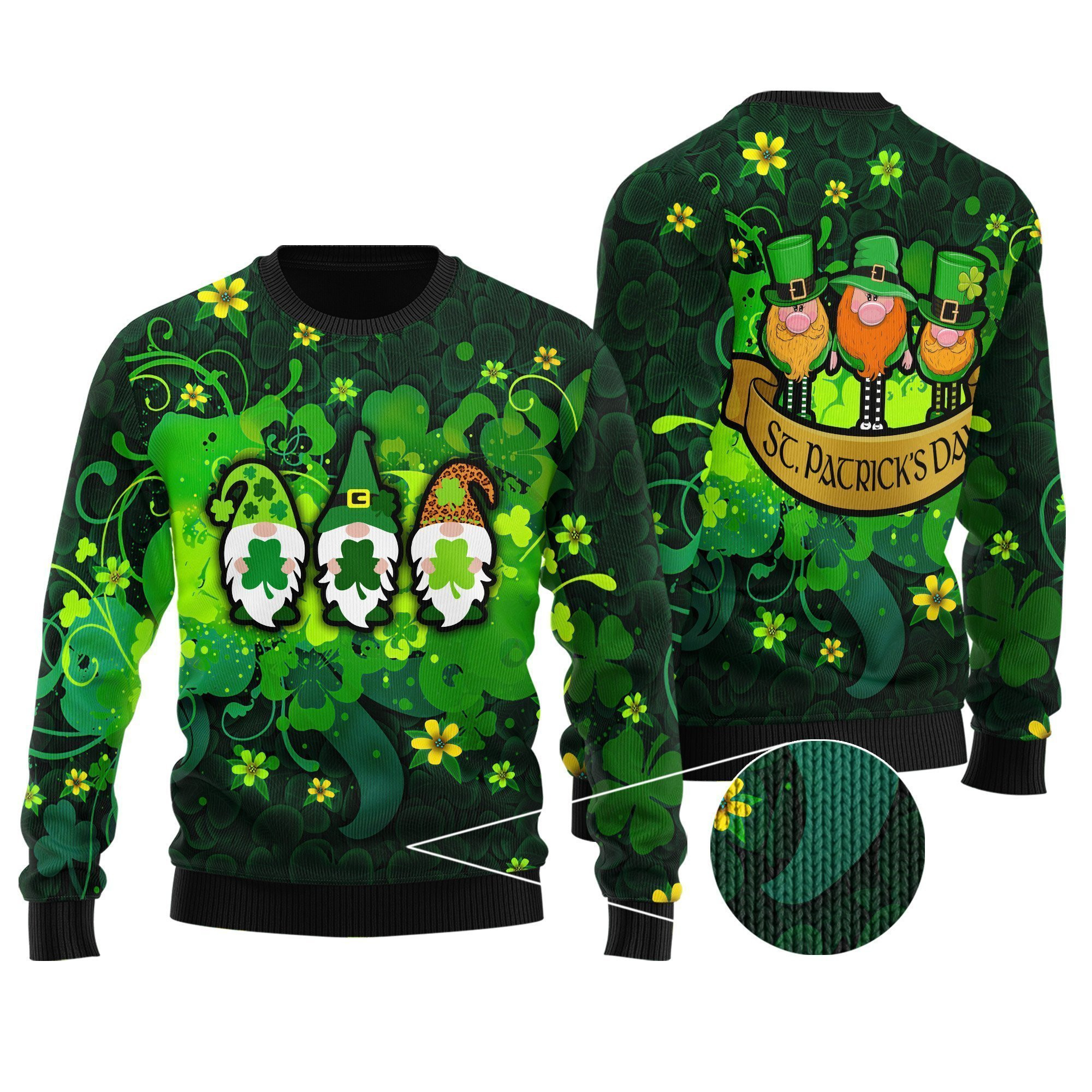 Irish Saint Patrick Day Ugly Christmas Sweater, Perfect Holiday Gift
