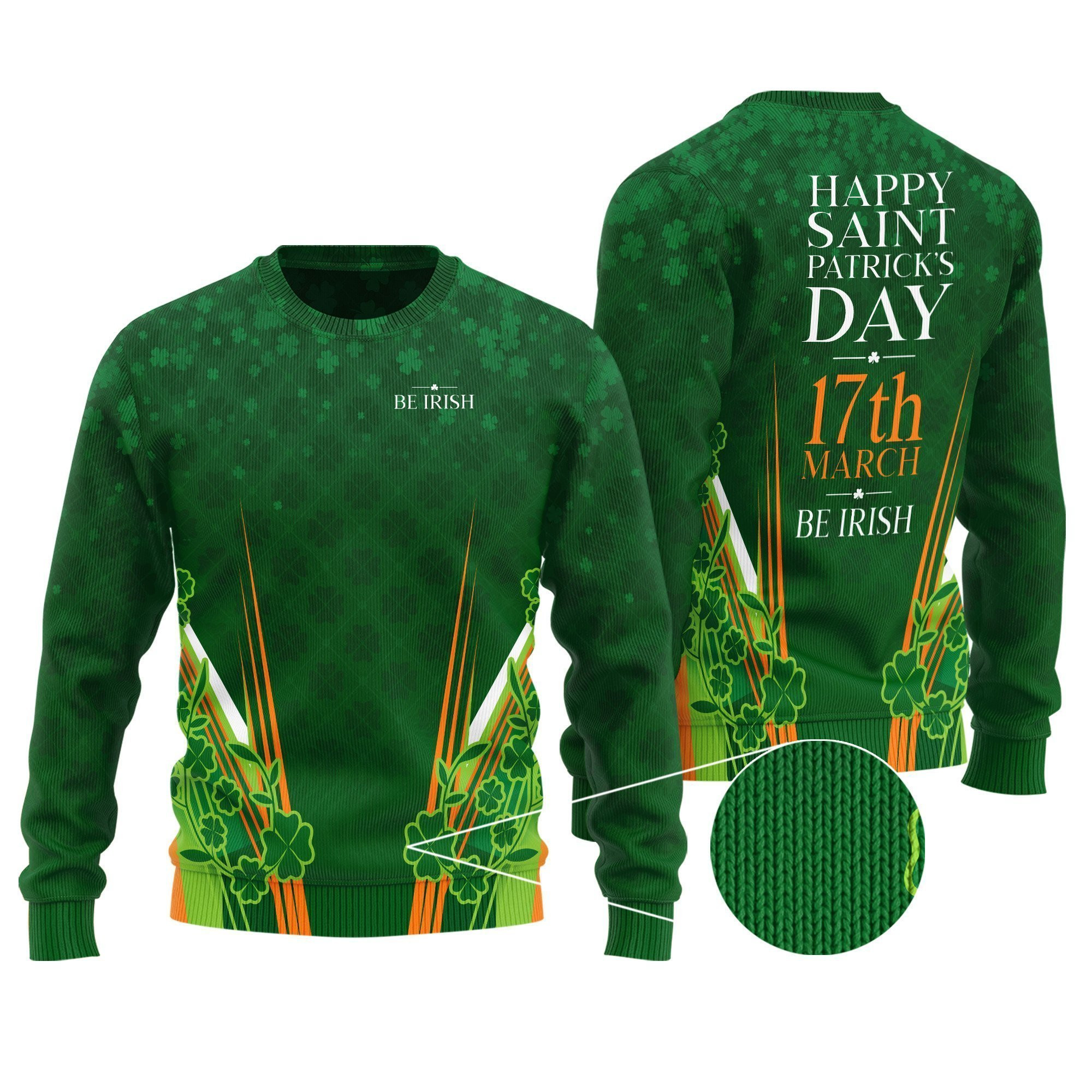 Irish Saint Patrick Day Ugly Christmas Sweater, Perfect Holiday Gift