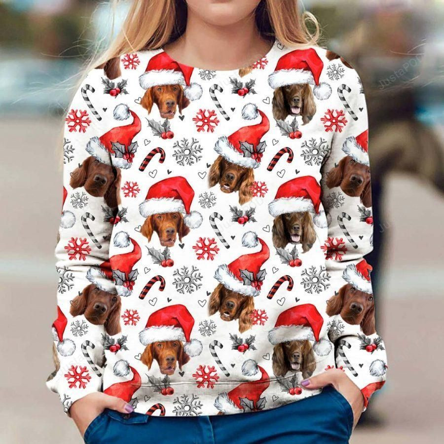 Irish Setter Xmas Decor Ugly Christmas Sweater,