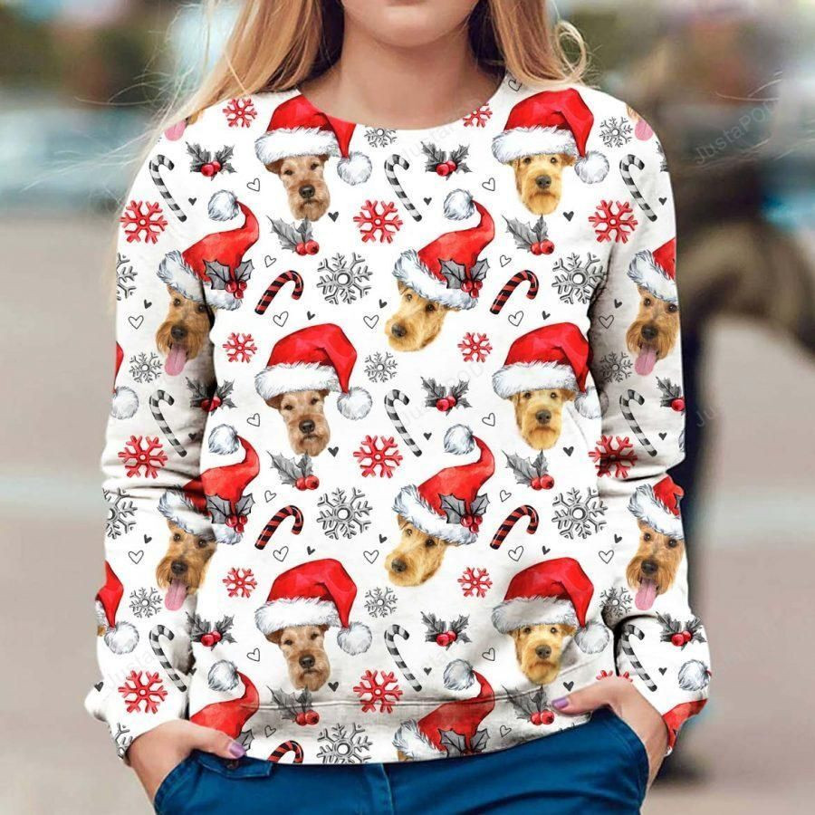 Irish Terrier Xmas Decor Ugly Christmas Sweater,