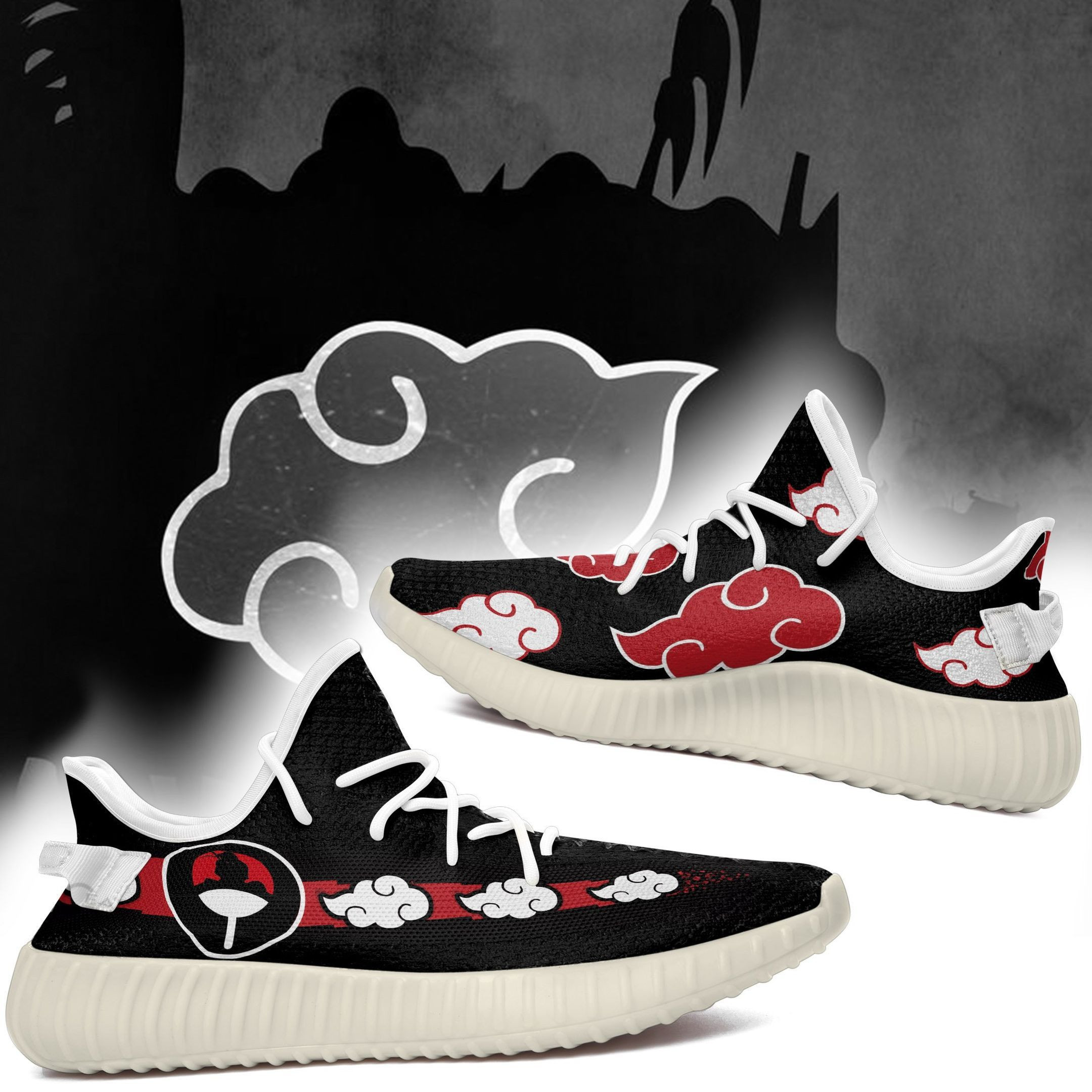 Itachi Akatsuki Cloud Naruto Animes Gift Idea For Him Son Boyfriend Father'S Day Shoes Sneakers