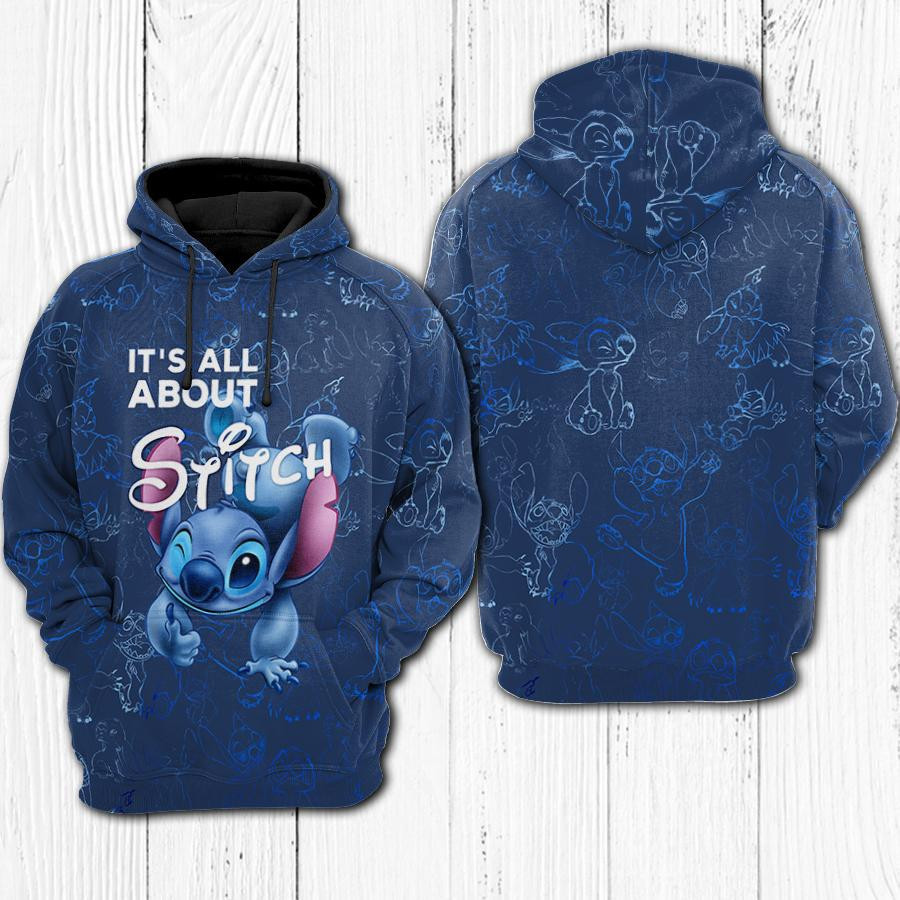 Its All About Stitch 3D All Over Print Hoodie & Zip Hoodie