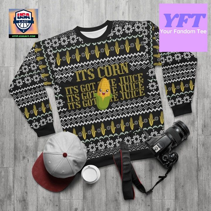 Its Corn Funny Thanksgiving Day Fall 3d Ugly Christmas Sweater