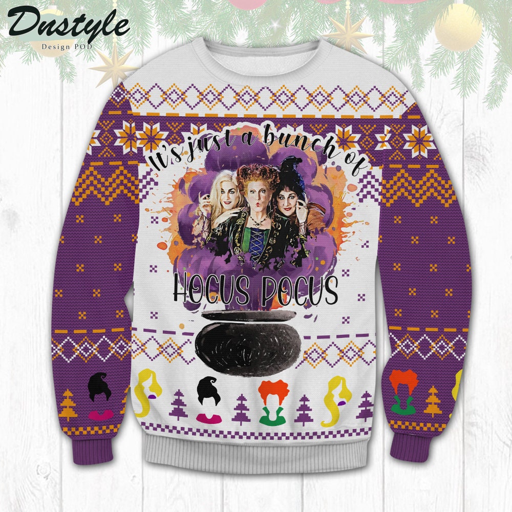 It's Just A Bunch Of Hocus Pocus Ugly Christmas Sweater