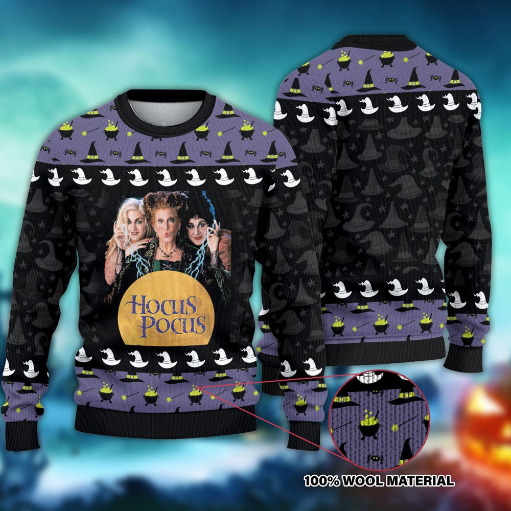 It's Just a Bunch of Hocus Pocus Ugly Christmas Sweater
