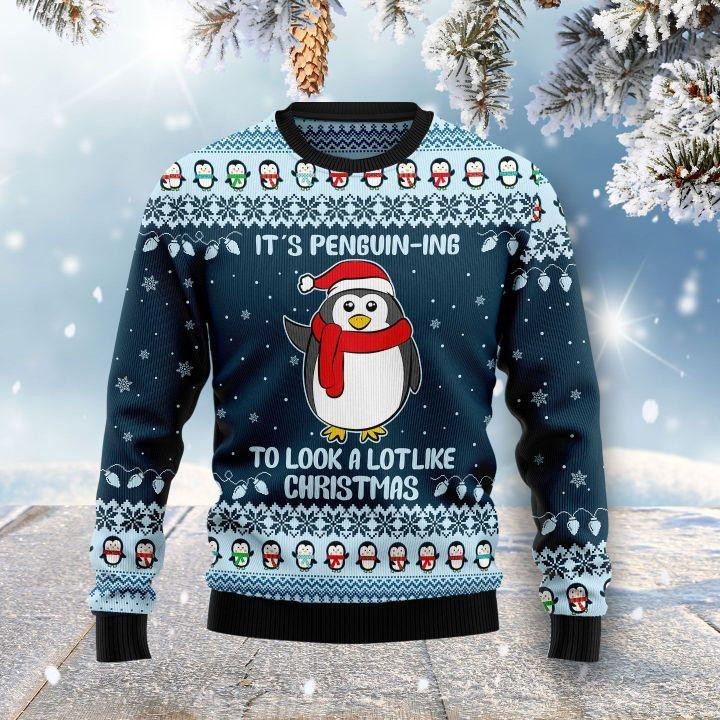 Its Penguin-ing Ugly Christmas Sweater, Perfect Holiday Gift