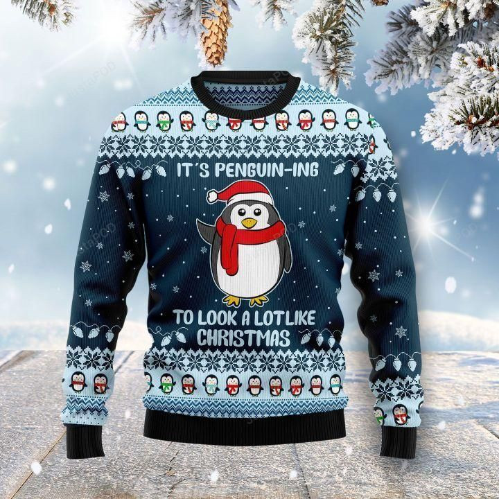 It'S Penguin-Ing Ugly Christmas Sweater, Perfect Holiday Gift