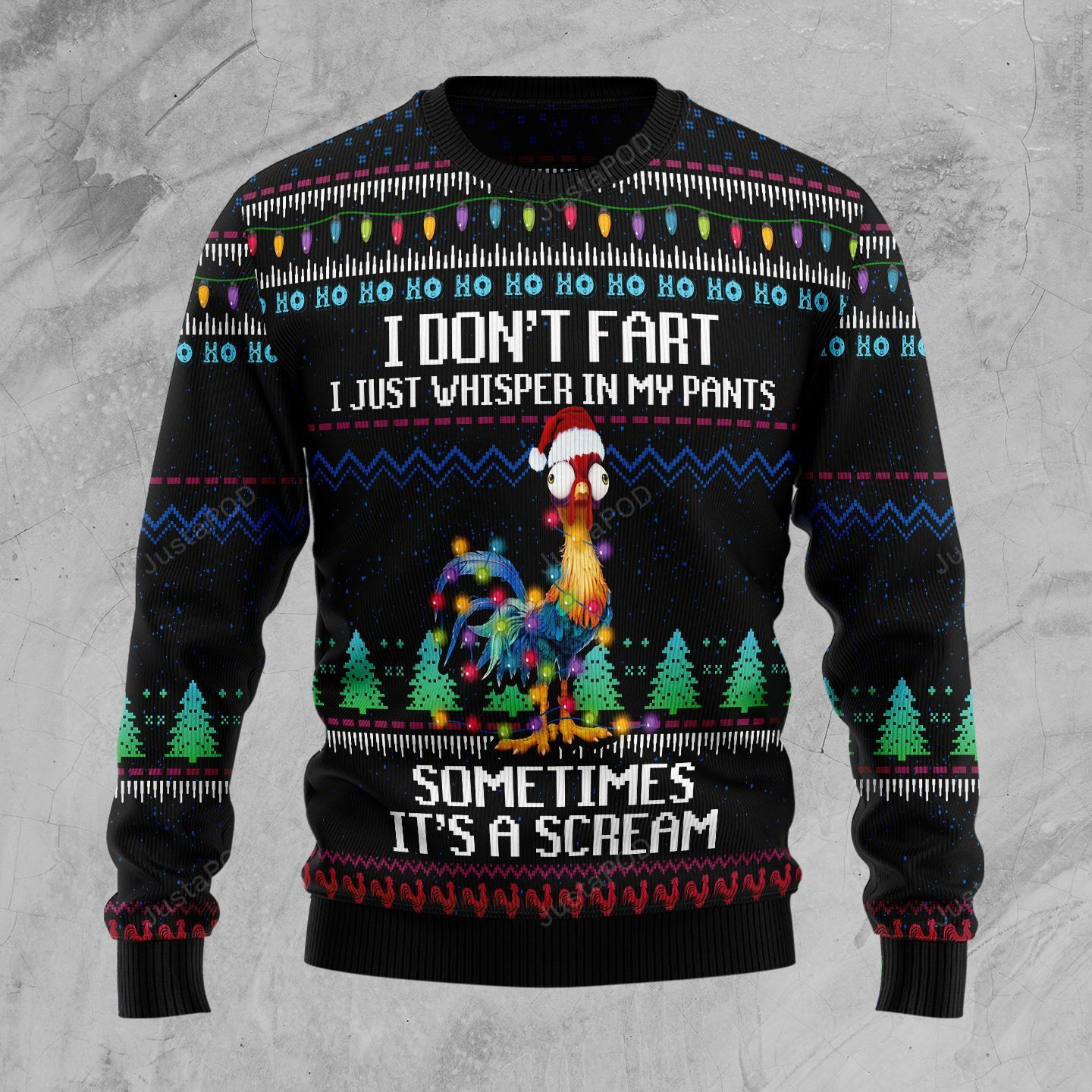 It?S Scream Chicken Christmas Ugly Christmas Sweater, Perfect Holiday Gift