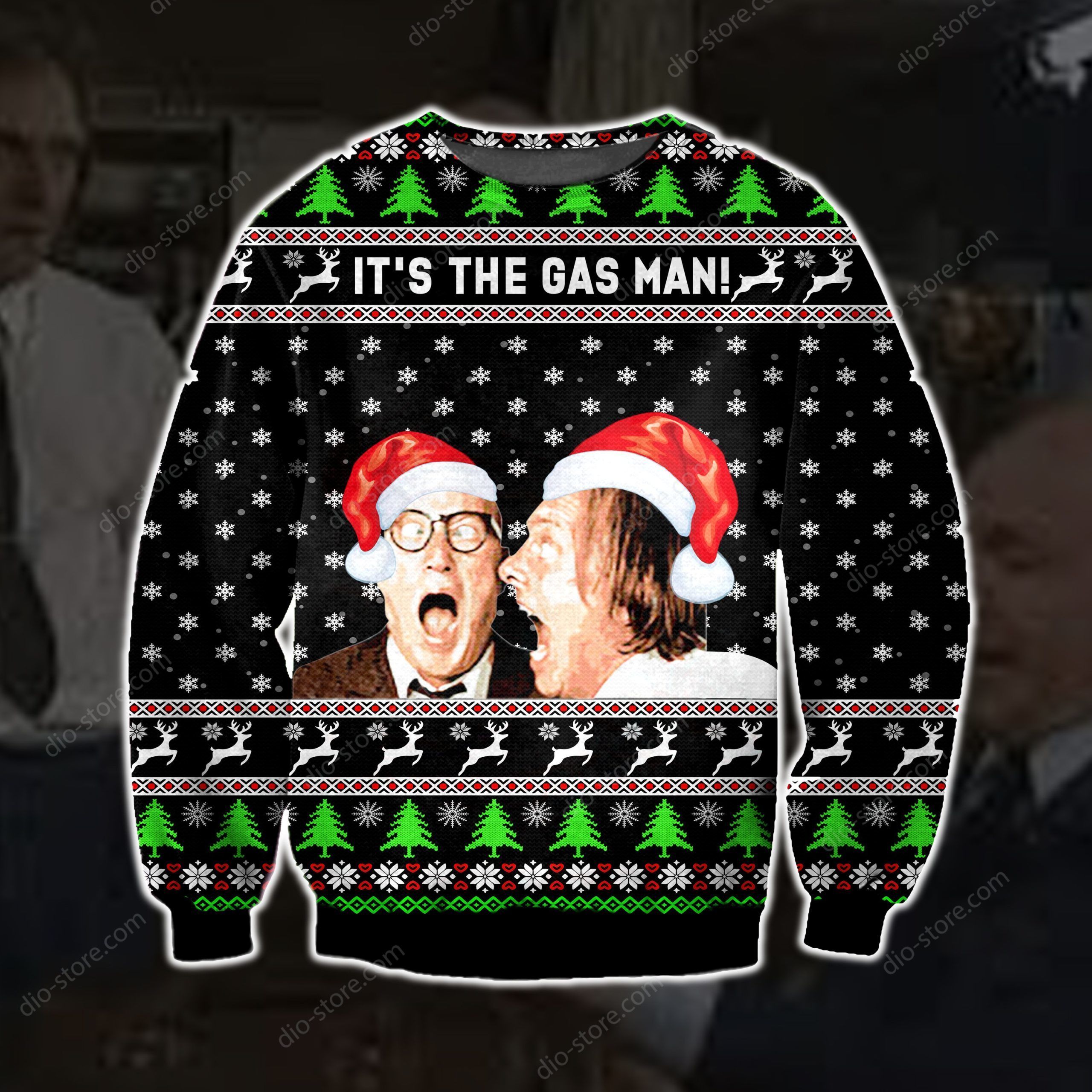 It'S The Gas Man Knitting Pattern 3D Print Ugly Sweater