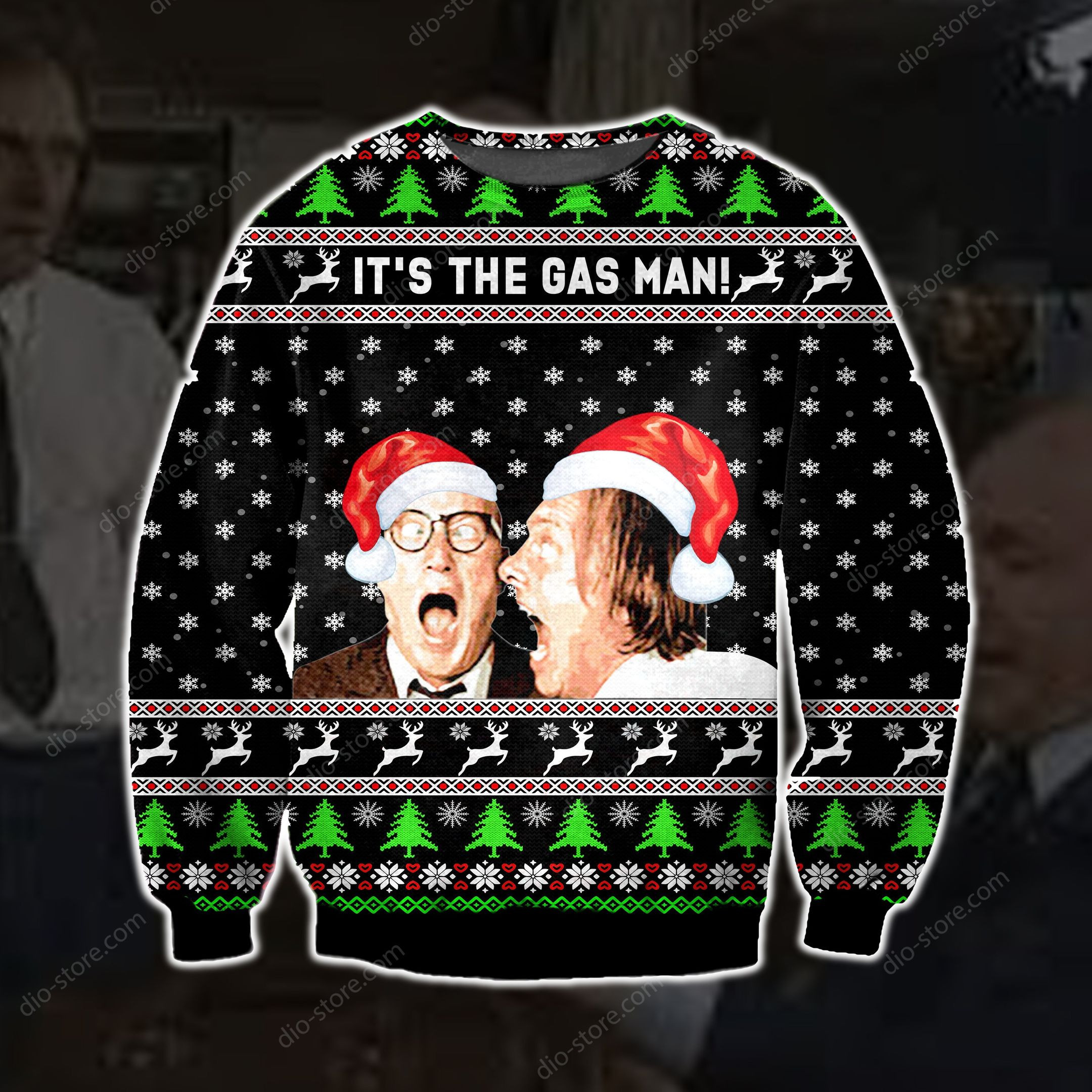Its The Gas Man Knitting Pattern For Unisex Ugly Christmas Sweater,