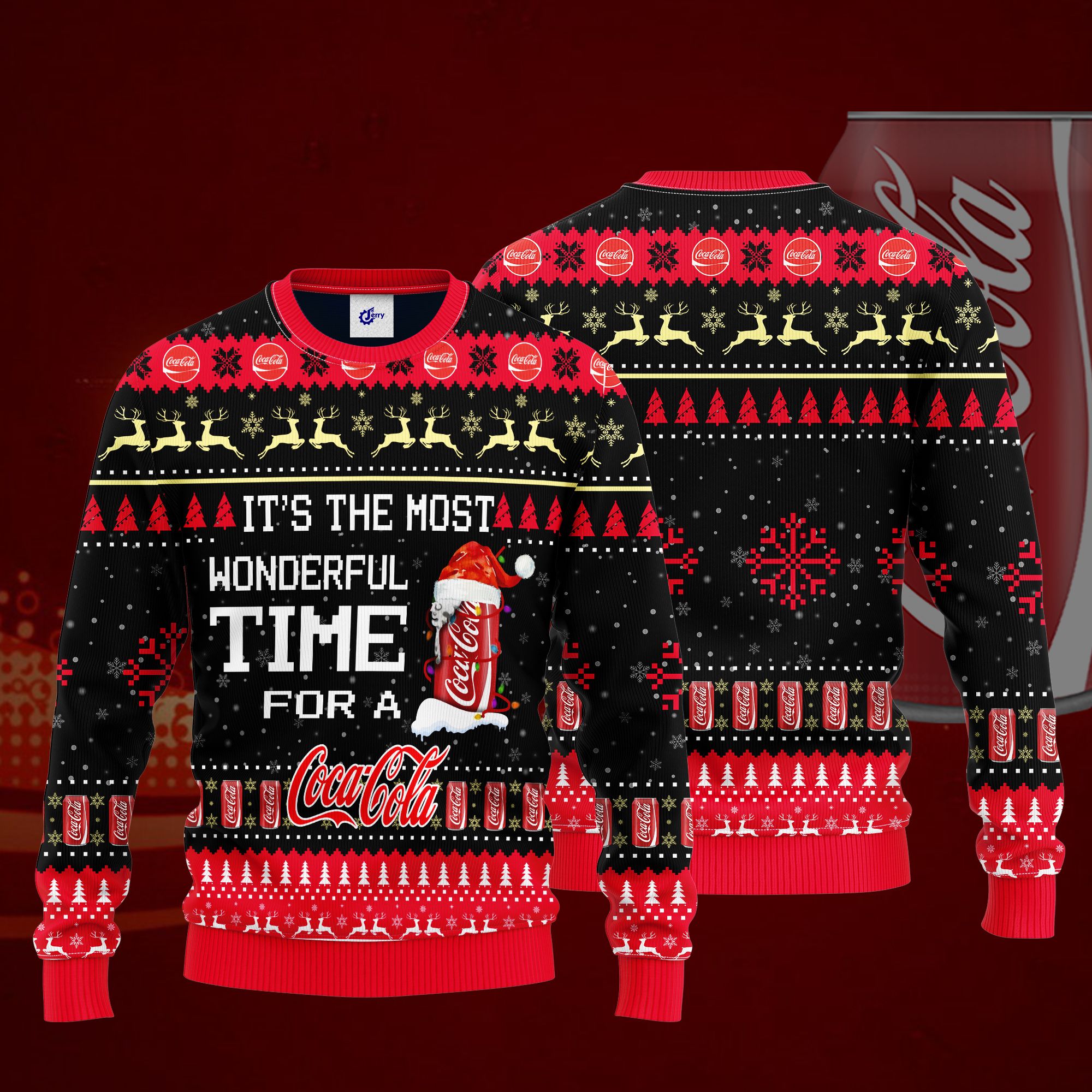 It'S The Most Wonderful Time For A Coca Cola Ugly Christmas Sweater