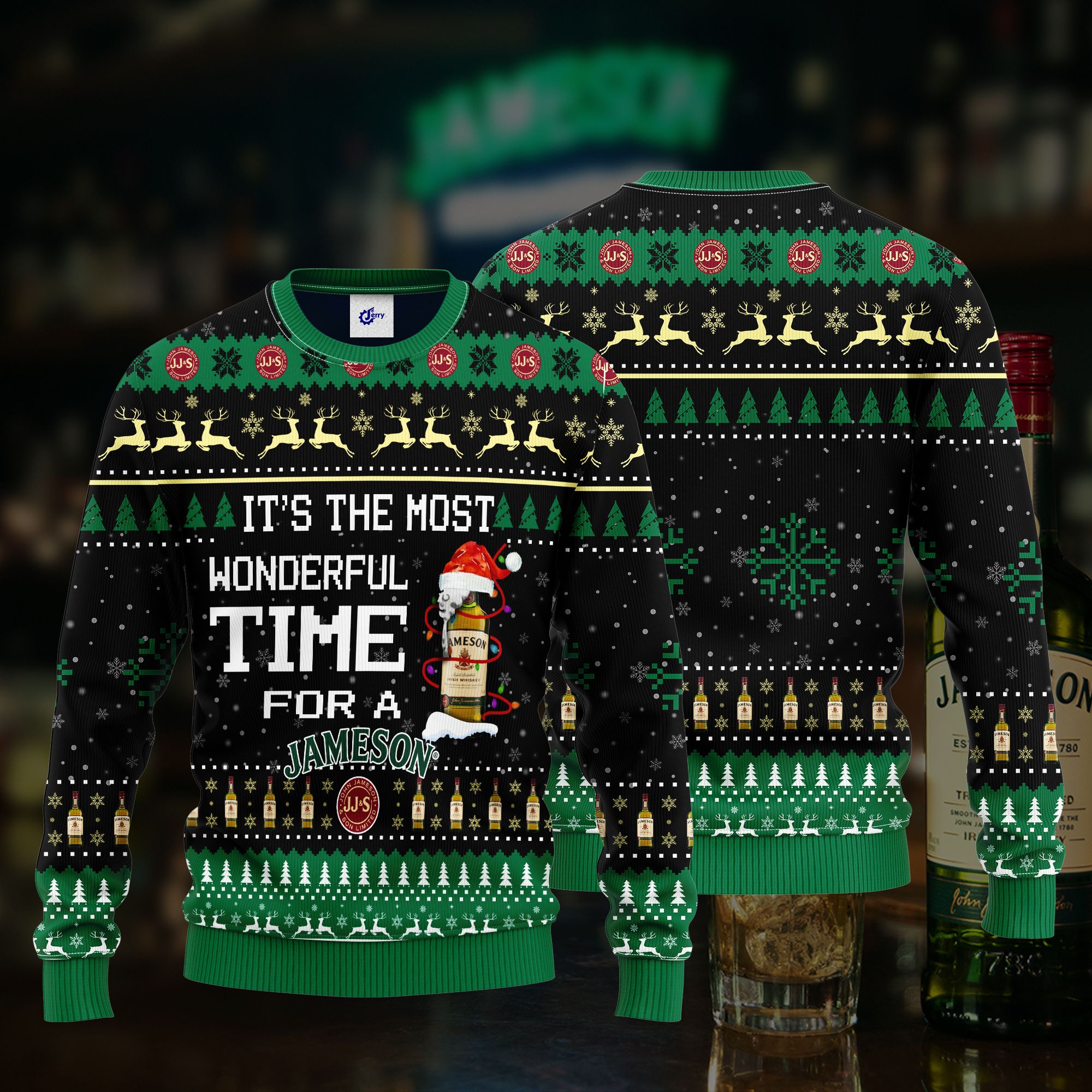 It'S The Most Wonderful Time For A Jameson Ugly Christmas Sweater
