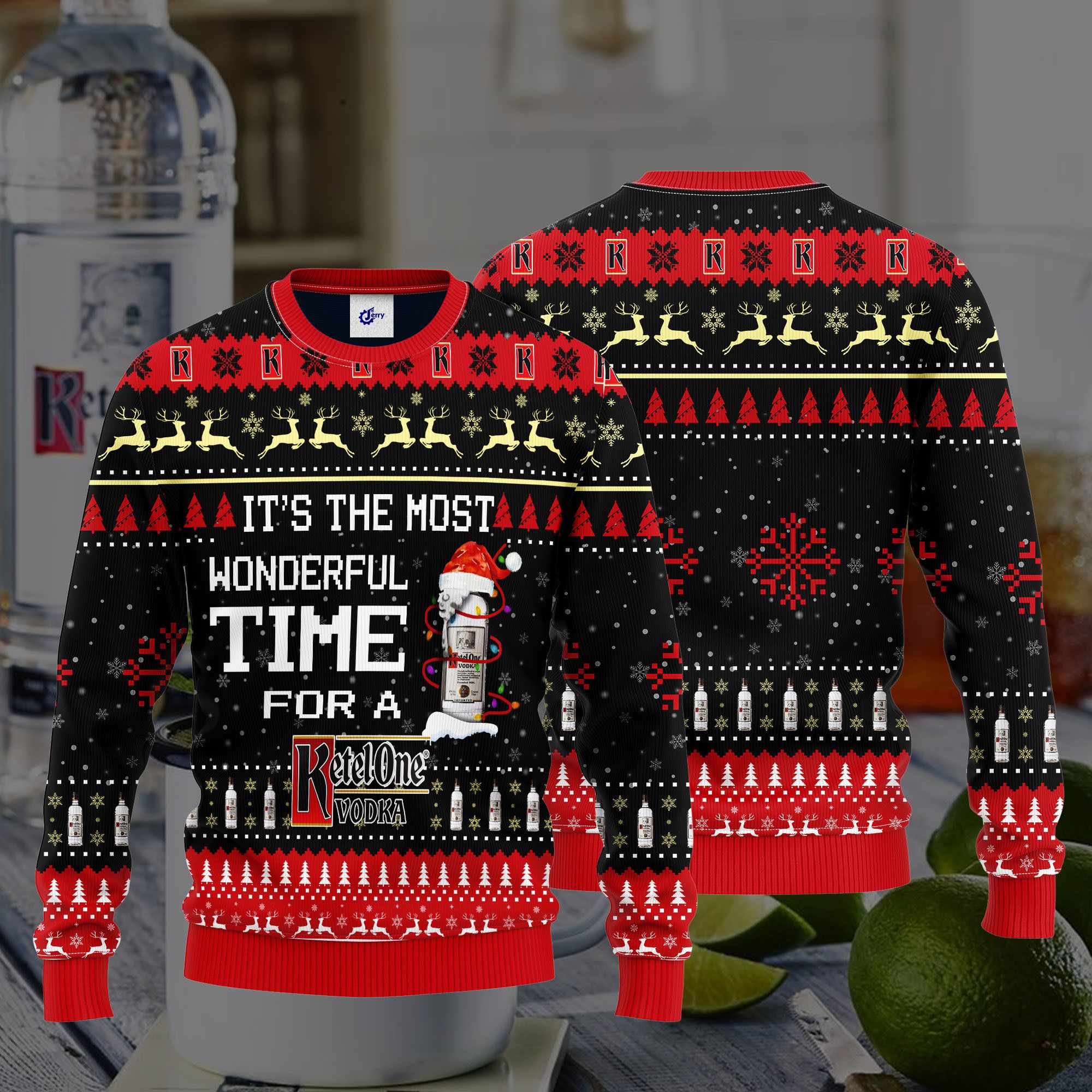 It'S The Most Wonderful Time For A Ketel One Ugly Christmas Sweater