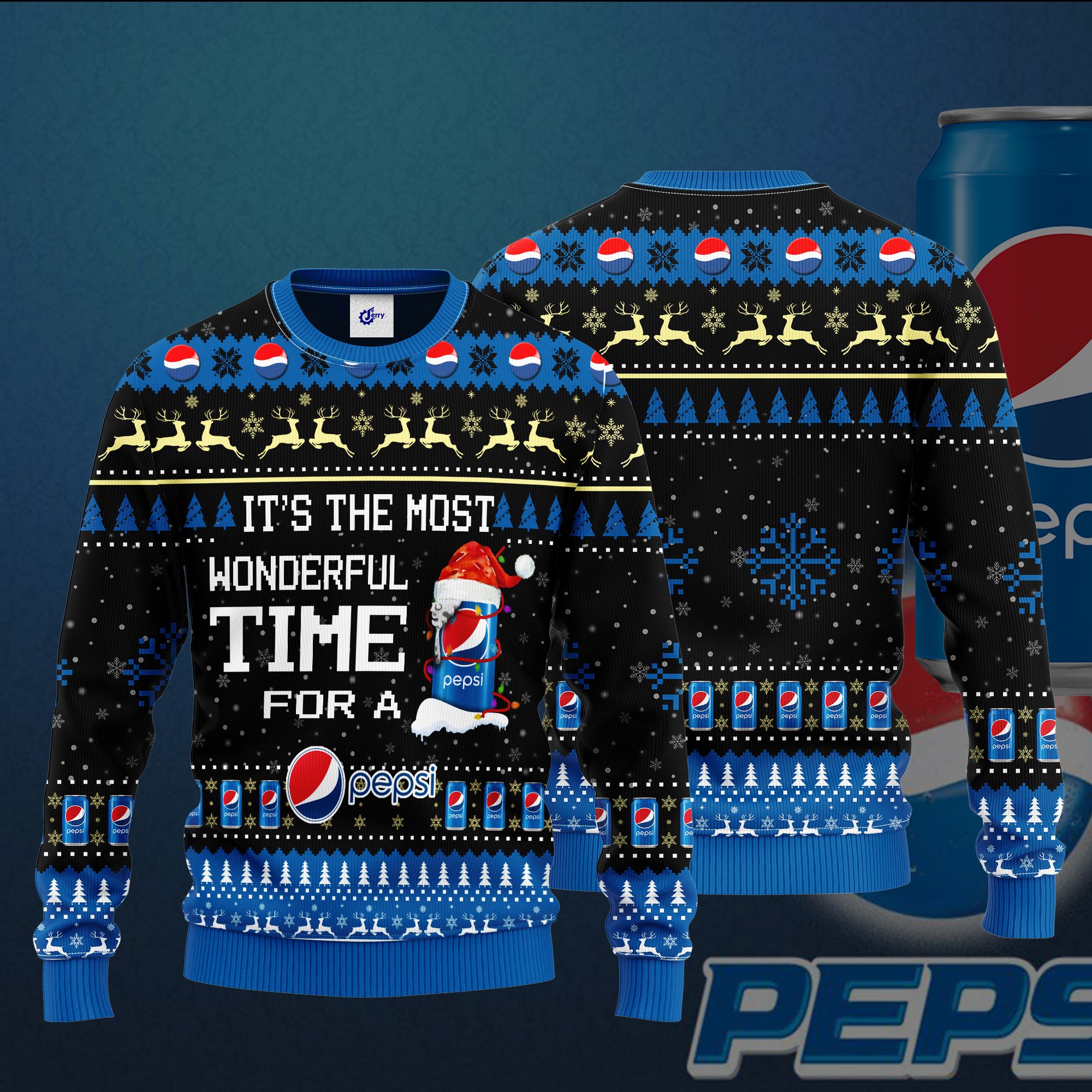 It'S The Most Wonderful Time For A Pepsi Ugly Christmas Sweater