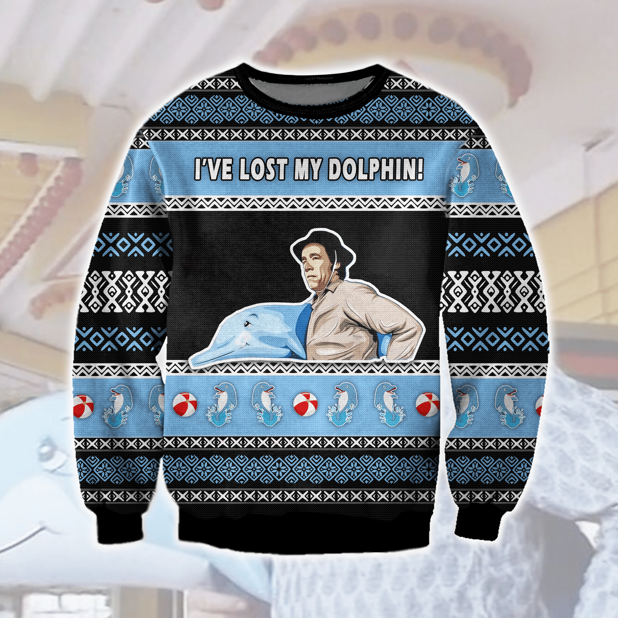 I'Ve Lost My Dolphin Ugly Christmas Sweater