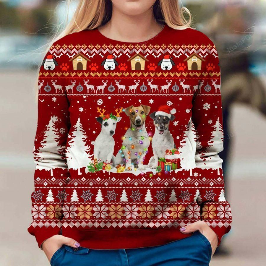 Jack Russell Terrier Ugly Christmas Sweater, Perfect Holiday Gift