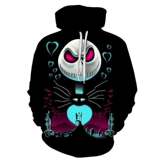 Jack Skellington 3D All Over Print Hoodie & Zip Hoodie