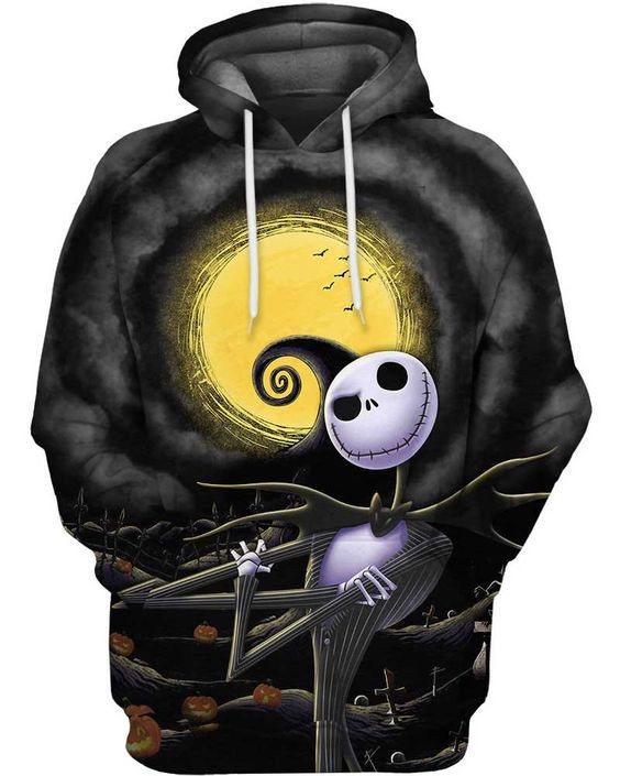 Jack Skellington 3D All Over Print Hoodie & Zip Hoodie