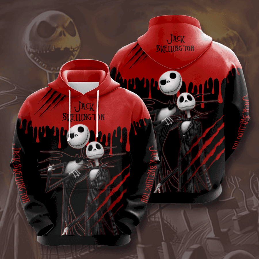Jack Skellington 3D All Over Print Hoodie & Zip Hoodie