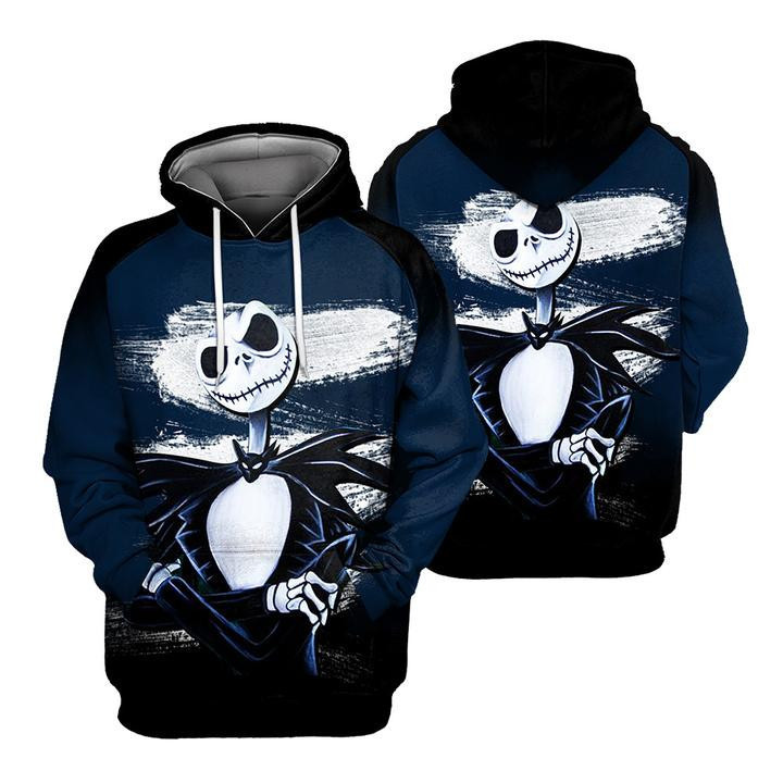 Jack Skellington in Tuxedo 3D All Over Print Hoodie & Zip Hoodie