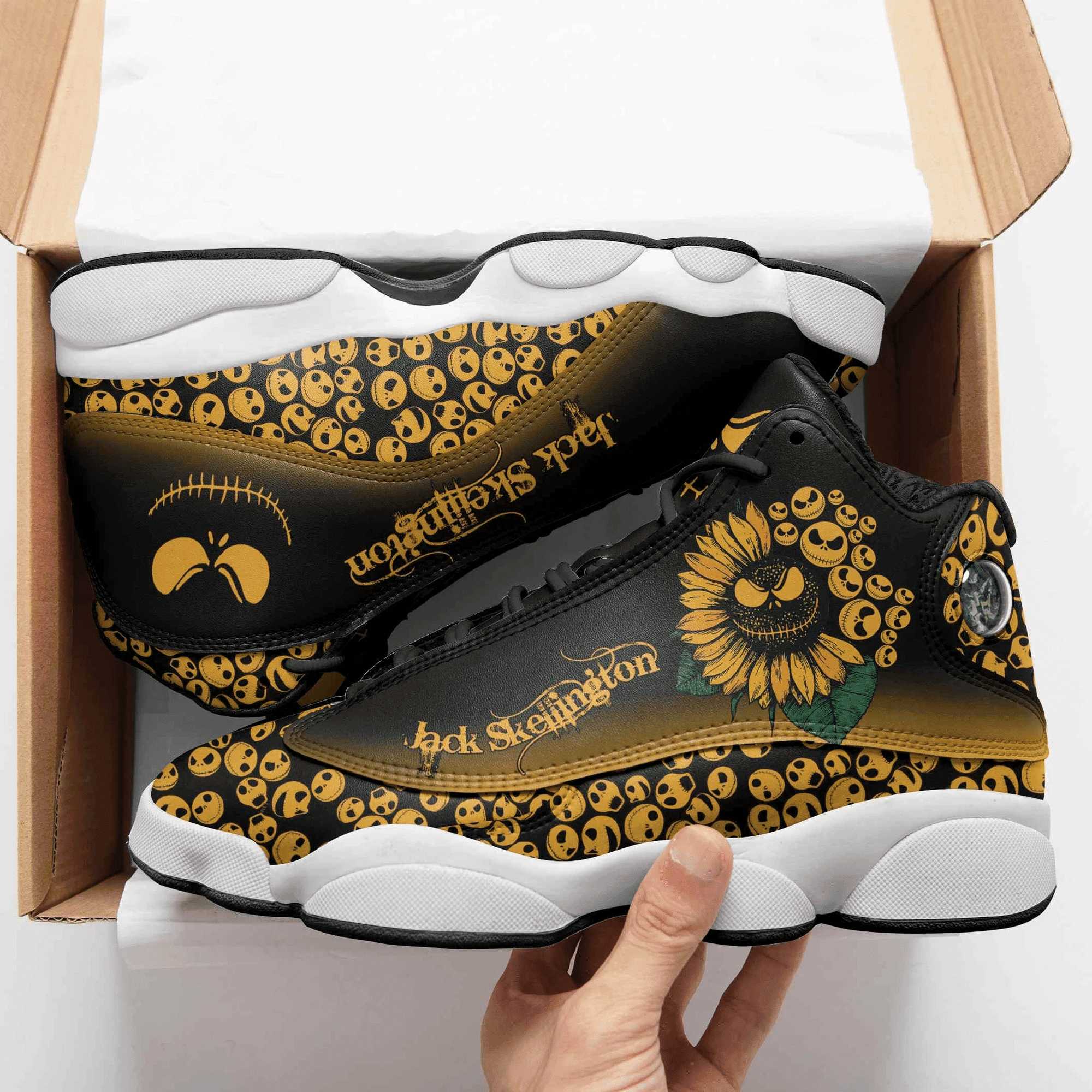 Jack Skellington Nightmare Before Christmas Sunflower Sneaker Jd13 Sneaker Shoes