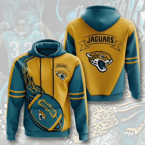 Jacksonville Jaguars 3D All Over Print Hoodie & Zip Hoodie